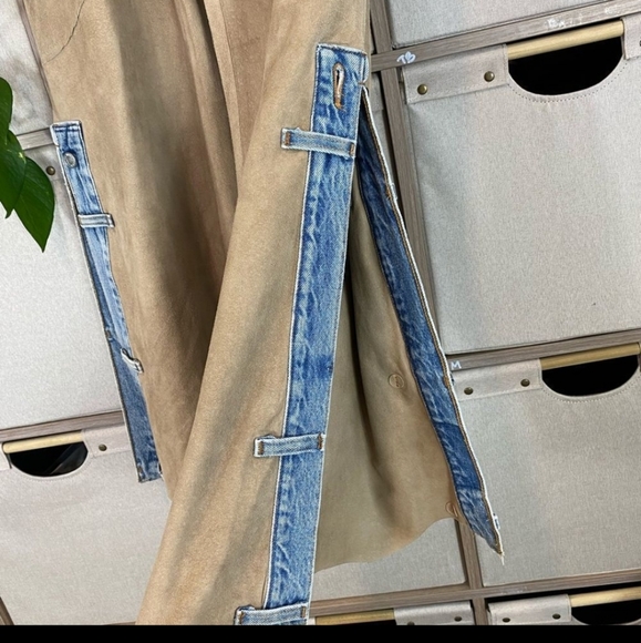 Patty shelabarger suede & denim pants VINTAGE - Picture 4 of 15